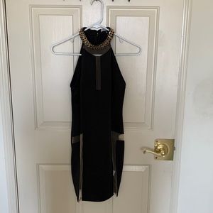 Black dress with Gold collar